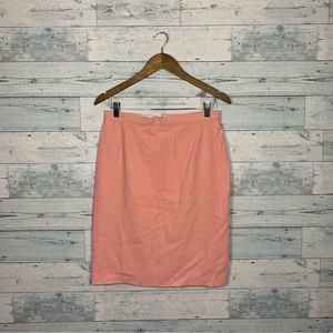 Escada Pink 100% Wool Pencil Skirt - Size US M